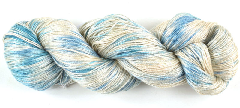 Hand-Dyed Silk/Merino/SeaCell Silk Yarn -- Goldenrod