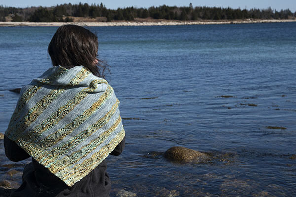Tree Wool + Tidal Bay Shawl Pattern