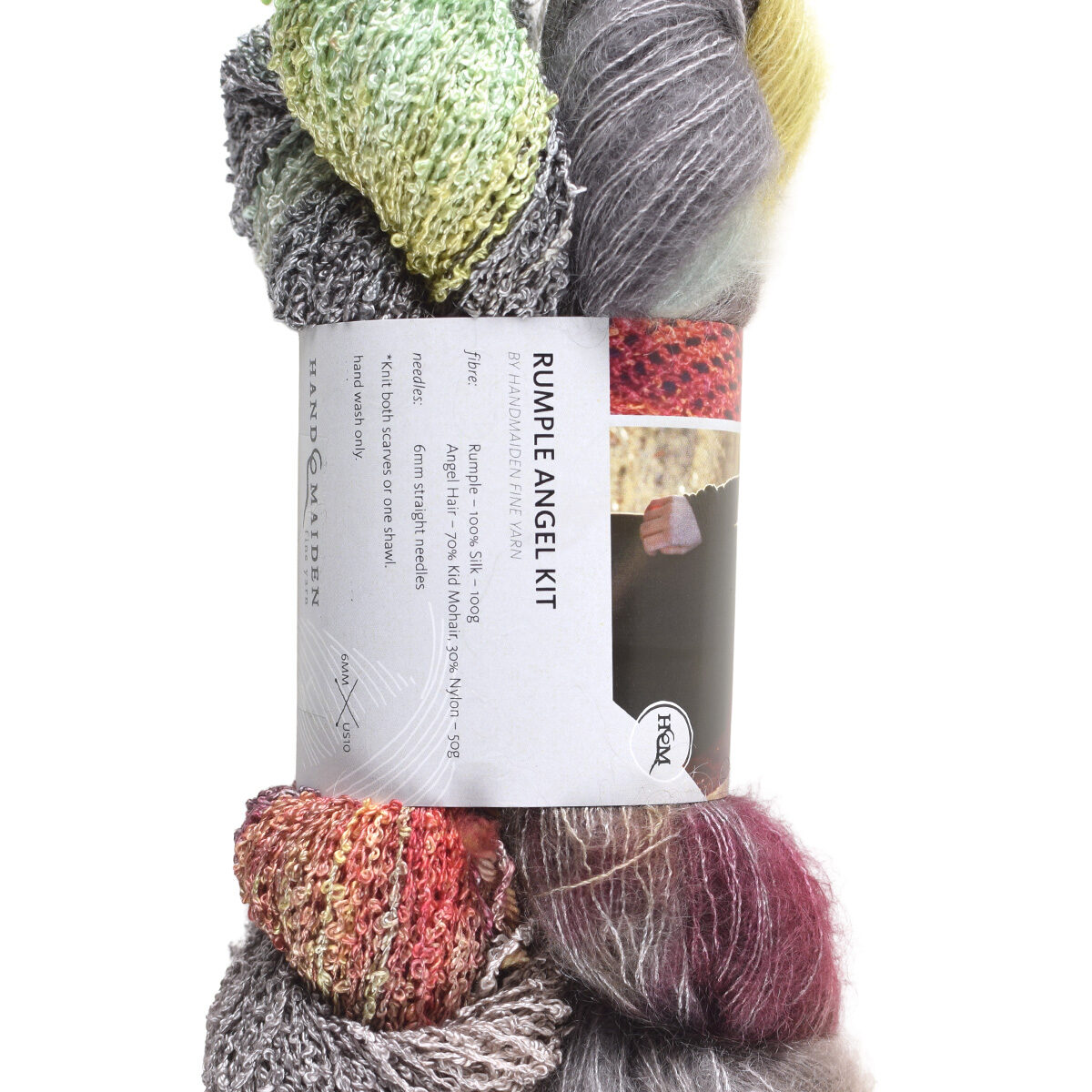 Mulberry Silk Boucle with companion dyed Superkid Silk